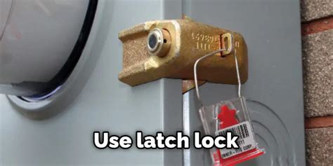 how to remove electrical box lock|electric meter lock removal.